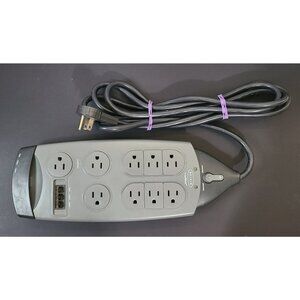 Belkin SurgeMaster Surge Protector 9 Outlets Model F9G930-10-GRY w/ Phone Plugs